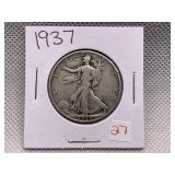 1937 WALKING LIBERTY HALF DOLLAR