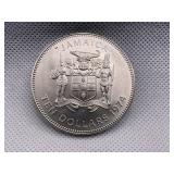1974 JAMAICA 5 DOLLARS "HIGH GRADE UNC"