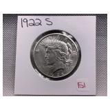 1922 S PEACE DOLLAR
