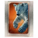5 OUNCE .999 FINE COPPER BAR WITH POLAR BEAR