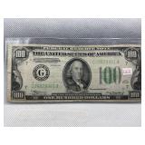 1934 $100 FEDERAL RESERVE NOTE