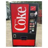 COCA-COLA COKE 6 BUTTON VENDING MACHINE - 67" X