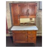 SELLERS CABINET WITH ORIGINAL HARDWARE - 70" X