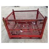 HEAVY DUTY INDUSTRIAL STACKABLE METAL CRATE - 38"