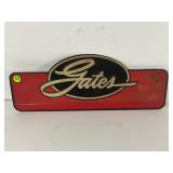 GATES METAL FAN BELT DEALER SIGN -17 1/2" X 6 5/8"