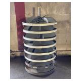 INDUSTRIAL 8 TIER REVOLVING PARTS TOOL BIN - 67"