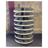 INDUSTRIAL 8 TIER REVOLVING PARTS TOOL BIN - 67"