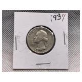 1937 WASHINGTON QUARTER