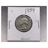 1939 WASHINGTON QUARTER