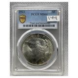 1923 PEACE DOLLAR PCGS MS64