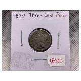 1870 THREE CENT NICKEL
