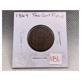 1864 TWO CENT PIECE