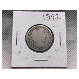 1892 BARBER QUARTER