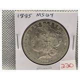 1885 MORGAN DOLLAR MS64