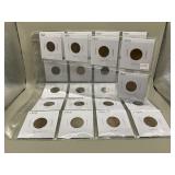 LOT OF 25 - WHEAT CENTS 1910-1920
