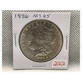 1886 MORGAN DOLLAR MS65