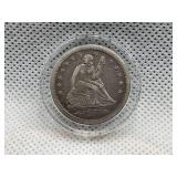 1855 SEATED LIBERTY QUARTER WITH ARROWS