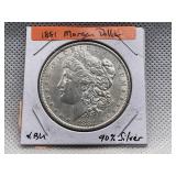 1881 MORGAN SILVER DOLLAR