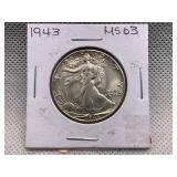 1943 WALKING LIBERTY HALF DOLLAR