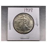 1939 WALKING LIBERTY HALF DOLLAR