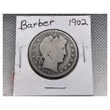 1902 BARBER HEAD HALF DOLLAR