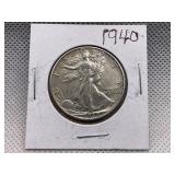 1940 WALKING LIBERTY HALF DOLLAR