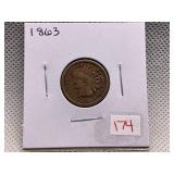 1863 INDIAN CENT