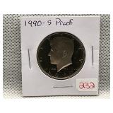 1990-S KENNEDY HALF DOLLAR PROOF