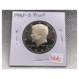 1985-S KENNEDY HALF DOLLAR PROOF