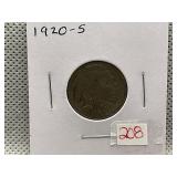 1920-S BUFFALO NICKEL