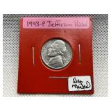 1943 JEFFERSON WAR NICKEL
