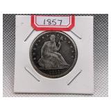 1857 SEATED LIBERTY HALF DOLLAR