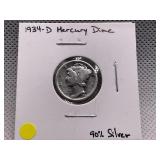 1934-D MERCURY DIME