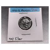 1940-S MERCURY DIME