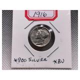 1916 MERCURY DIME
