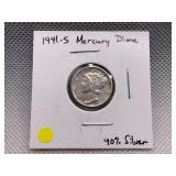 1941-S MERCURY DIME