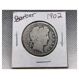 1902 BARBER HEAD HALF DOLLAR