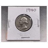 1940 WASHINGTON QUARTER