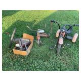 VINTAGE TRICYCLES - ONE IS IN PIECES