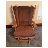 OAK GLIDER ROCKER