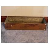 COPPER PLANTER BOX - 12" X 7" X 35"