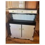 PAINTED COUNTRY STYLE  3 DRAWER CABINET - 37" X