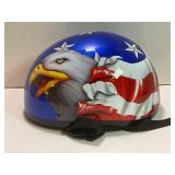 DAYTONA MOTORCYCLE HELMET WITH AMERICAN EAGLE AND