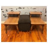 PAIR OF MERSMAN 22.1 END TABLES/LAMP STANDS WITH