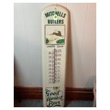 MITCHELLS AND BUTLERS METAL BEER THERMOMETER - 39