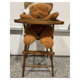 VINTAGE 1982 AMERICA WEGO INC TEDDY BEAR, WOOD
