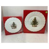 NIKKO HAPPY HOLIDAYS SET OF 4 DINNER PLATES &