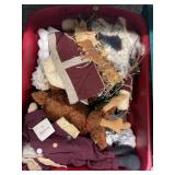 TOTE OF HOLIDAY DECORATIONS