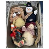 TOTE OF HOLIDAY DECORATIONS