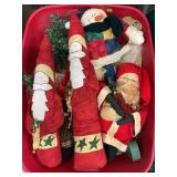 TOTE OF HOLIDAY DECORATIONS